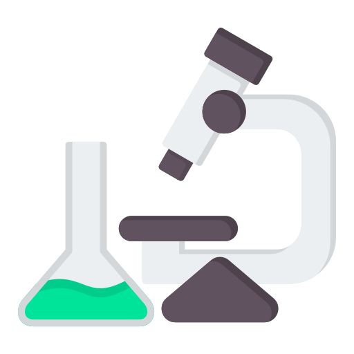 equipo de laboratorio de ciencias icono gratis