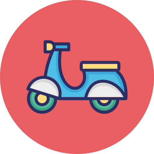 moto scooter icono gratis