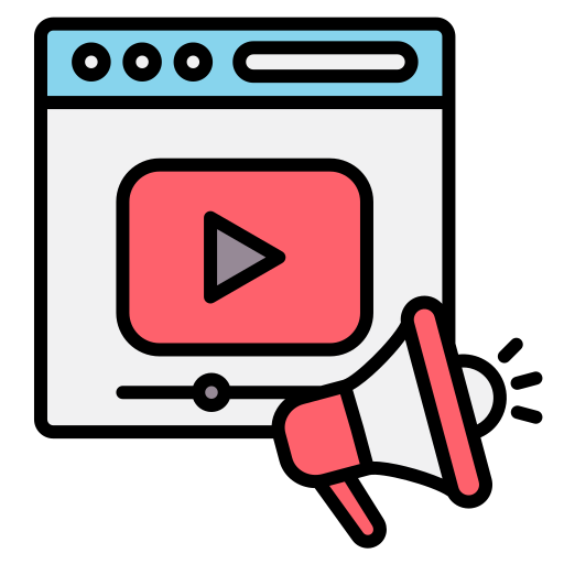 marketing vidéo Icône gratuit marketing vidéo Icône gratuit