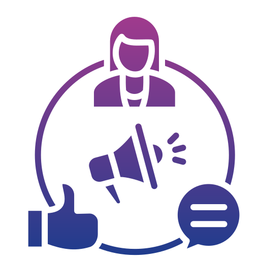 Influencer free icon
