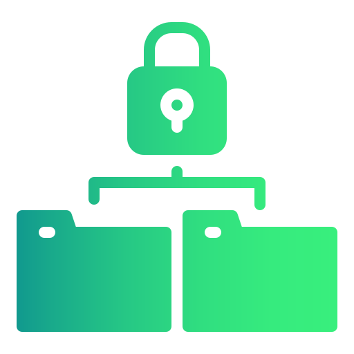 seguridad de la base de datos icono gratis