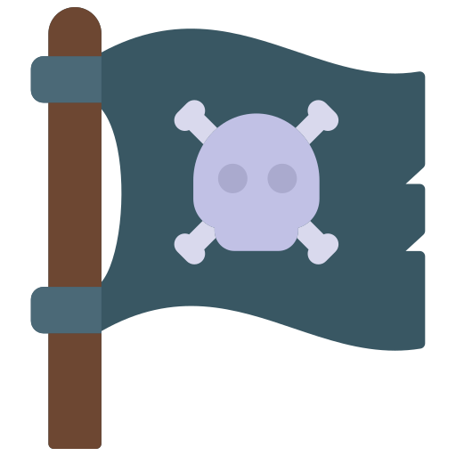 bandera pirata icono gratis