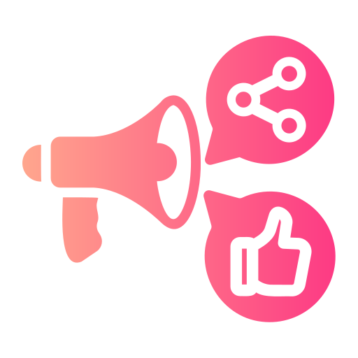 Social marketing free icon