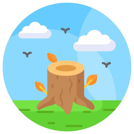 Tree stump free icon
