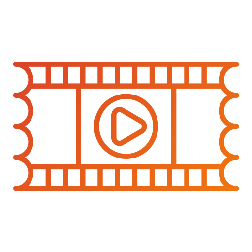 boleto de cine icono gratis