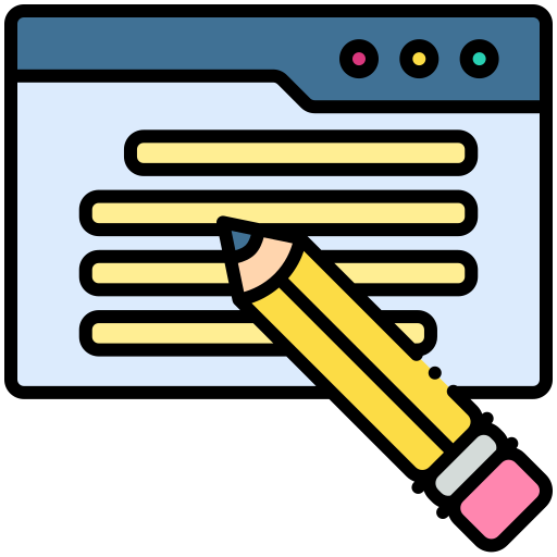 Copy writing free icon
