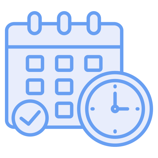 Scheduling - Free time and date icons