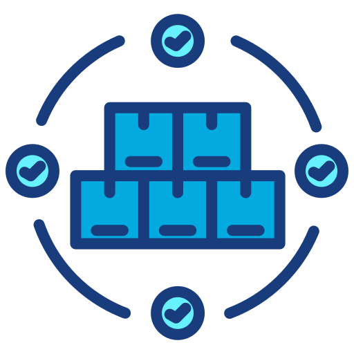 cadena de suministro icono gratis