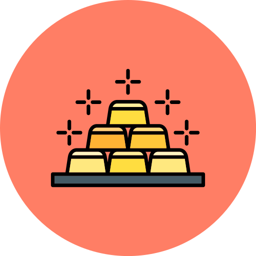 Золотой слиток бесплатно иконка