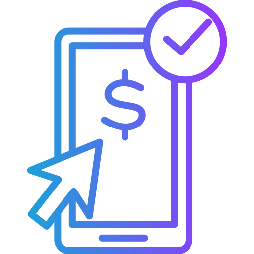 pago en línea icono gratis