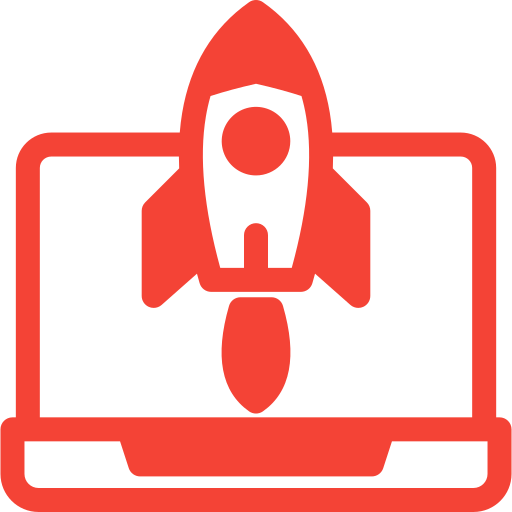 Rocket launching airplane free icon