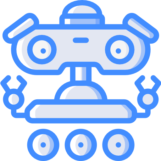 Robotics Basic Miscellany Blue Icon