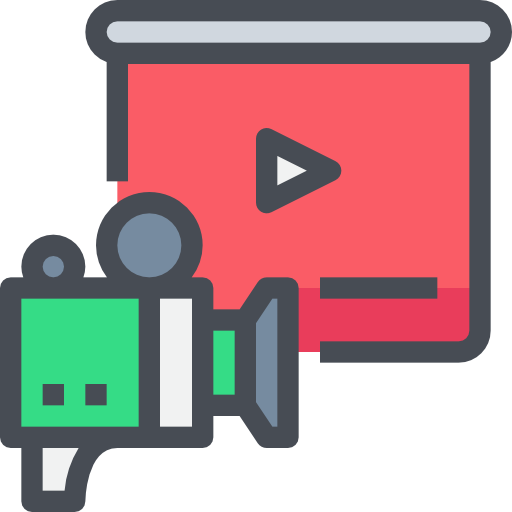 reproductor de video icono gratis