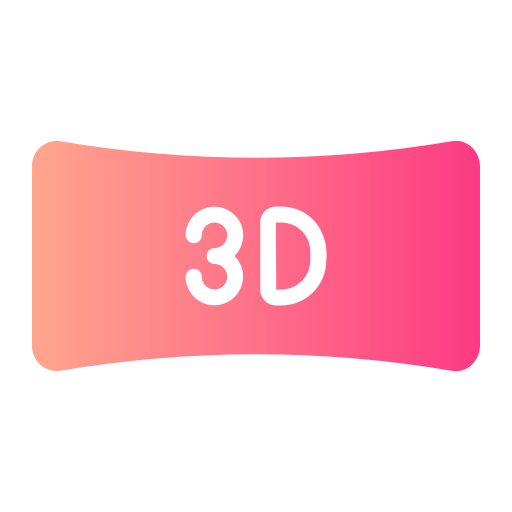 película 3d icono gratis