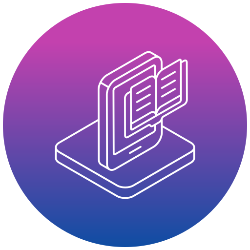 estudio en línea icono gratis