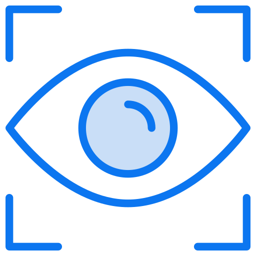 escaneo ocular icono gratis