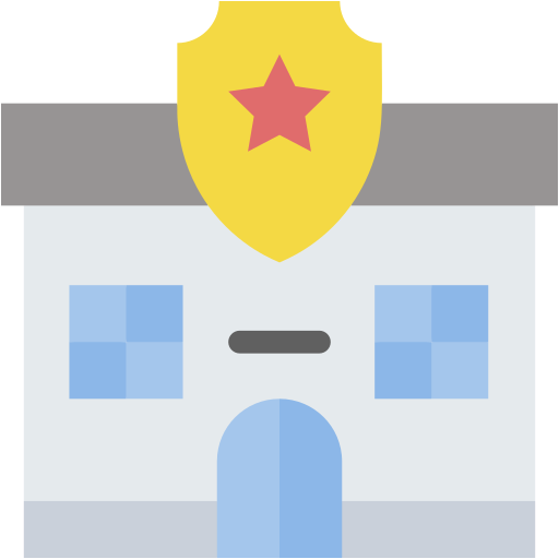 estación de policía icono gratis