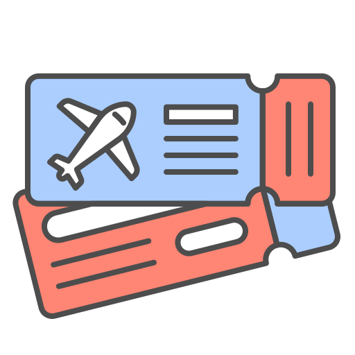 boleto de vuelo icono gratis