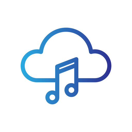 nube de música icono gratis