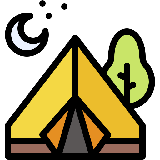 Camping - Free holidays icons