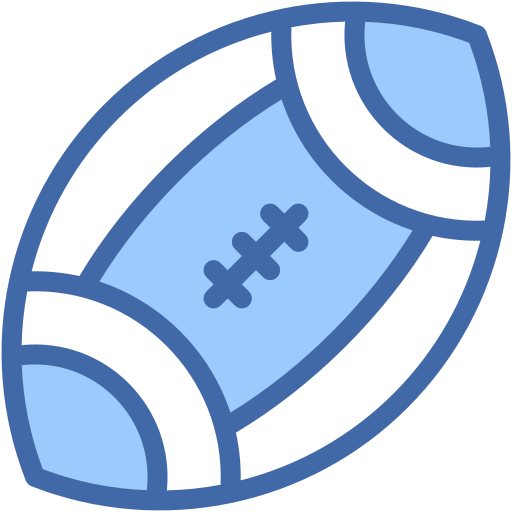 pelota de rugby icono gratis