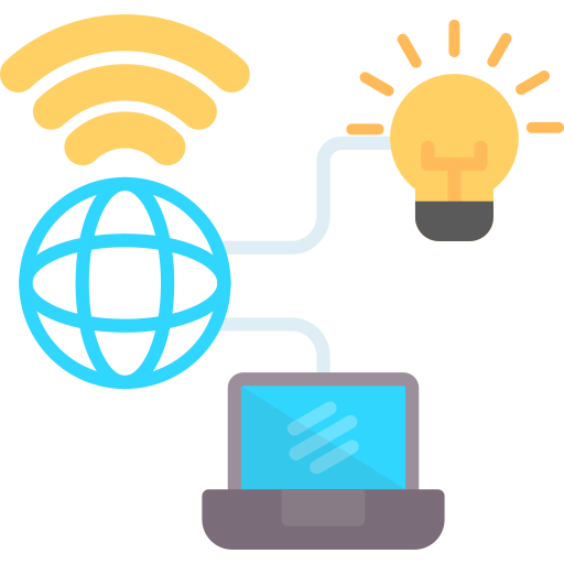internet de las cosas icono gratis