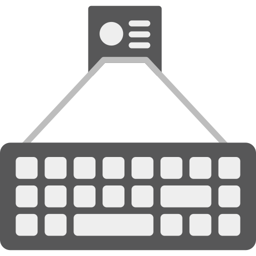 teclado láser icono gratis