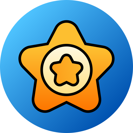 insignia de estrella icono gratis