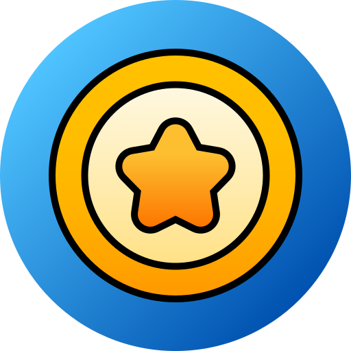 insignia de estrella icono gratis