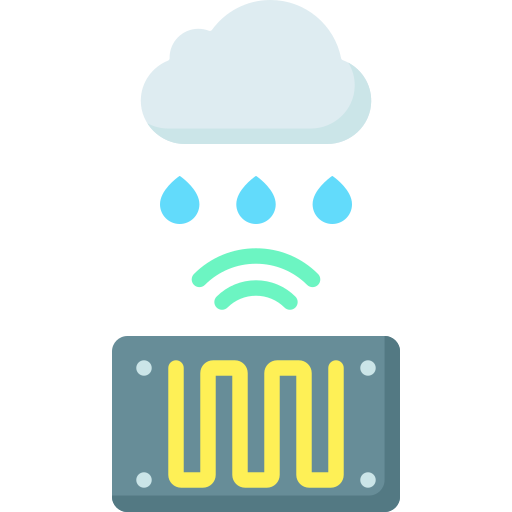 sensor de lluvia icono gratis