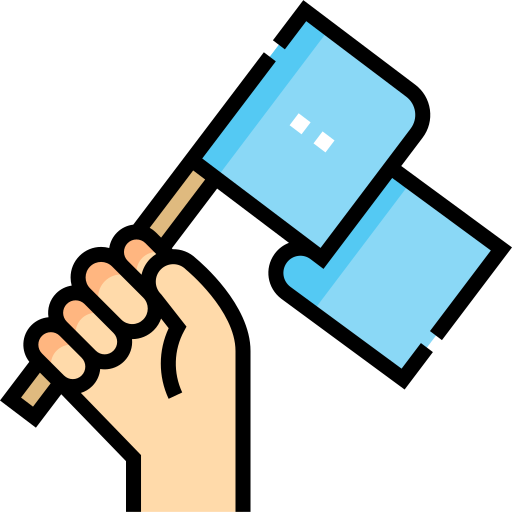 Развевающийся флаг бесплатно иконка