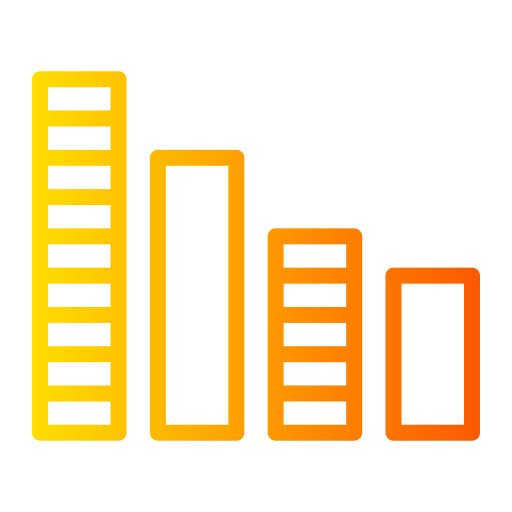 Bar chart Generic gradient outline icon