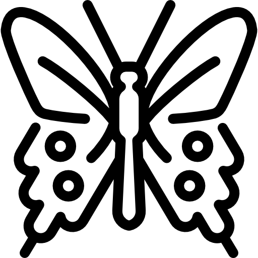 mariposa rosa común icono gratis