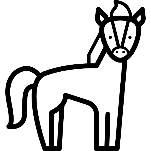 caballo salvaje icono gratis