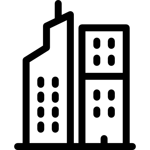 Flats - Free buildings icons