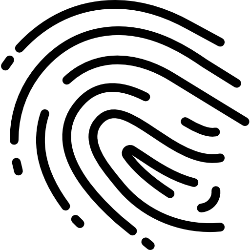 huella dactilar icono gratis