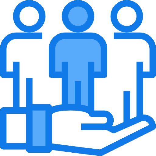 trabajo en equipo icono gratis