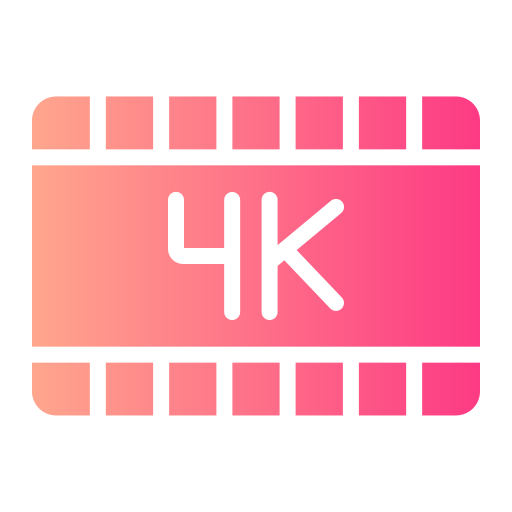 película 4k icono gratis