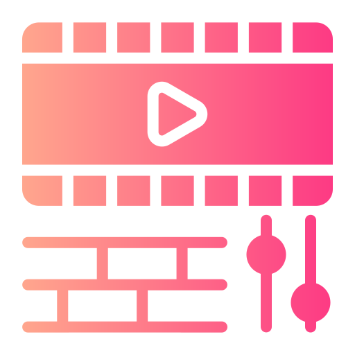 edición de video icono gratis