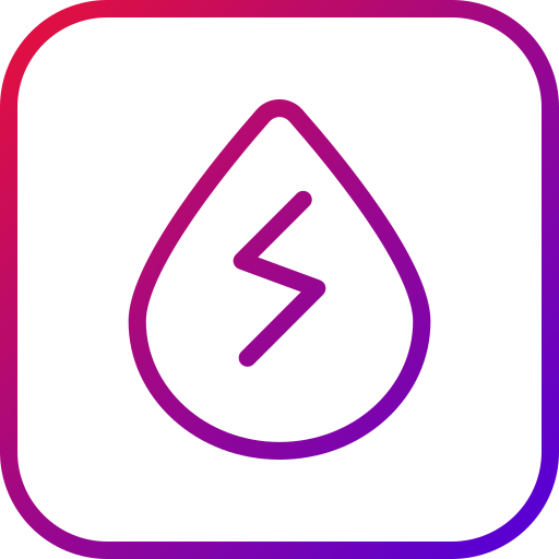 energía del agua icono gratis