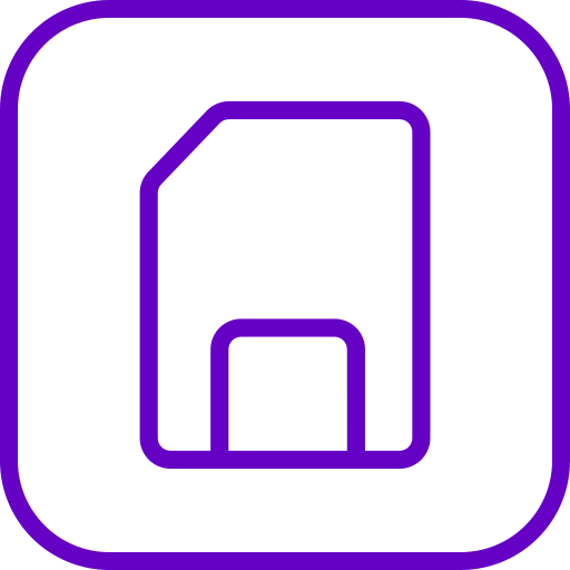 tarjeta sim icono gratis