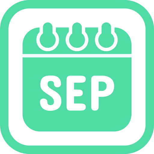 septiembre icono gratis