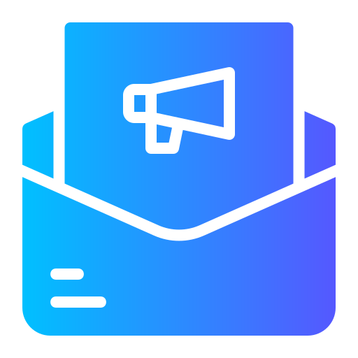 Рекламная рассылка бесплатно иконка