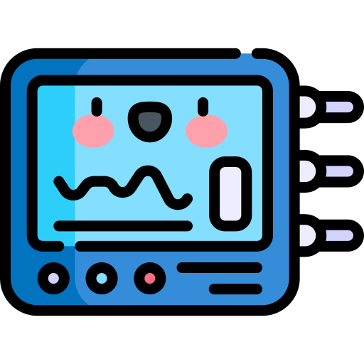 sistema de monitorización fisiológica icono gratis
