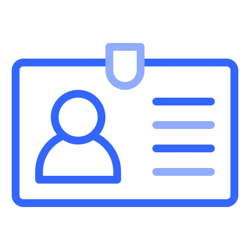 tarjeta de identificación icono gratis