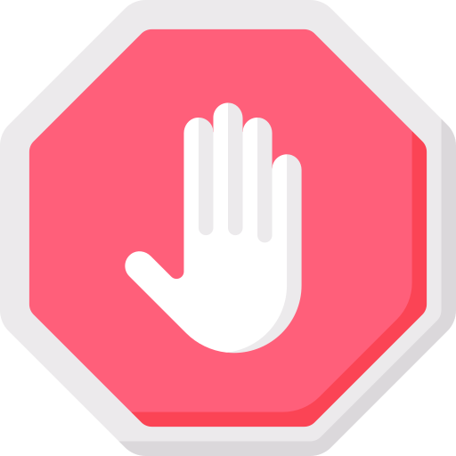 Stop free icon