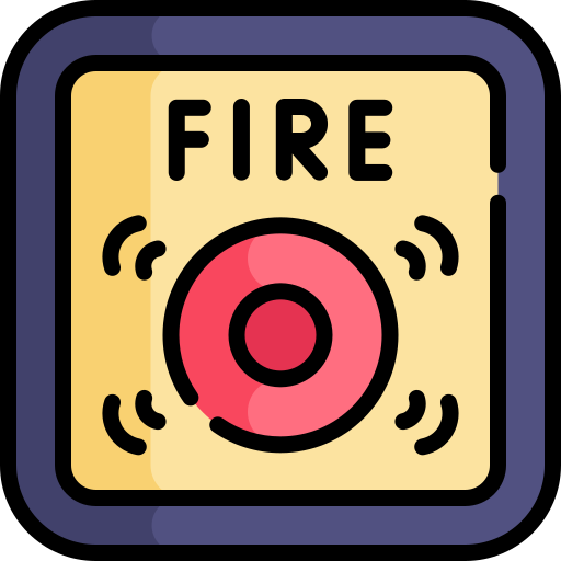 alarma de incendios icono gratis