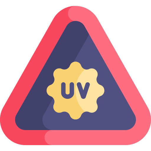 radiación uv icono gratis