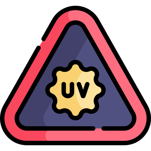 radiación uv icono gratis