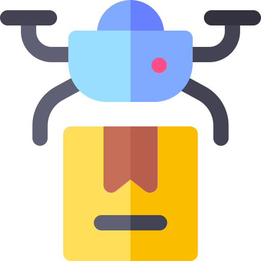 Drone delivery free icon Drone delivery free icon